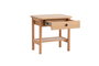 Hanah Home Daisy Drawer Mesa de Noche Natural y Madera